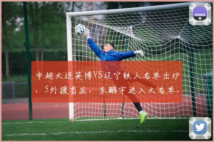 中超大连英博VS辽宁铁人名单出炉，5外援首发，朱鹏宇进入大名单，央视不转，2大平台直播